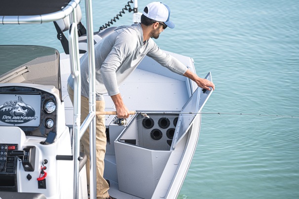 Built a rod locker for my aluminum boat